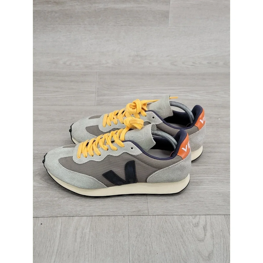VEJA Rio Branco Ripstop Sneakers Green Brown Black Orange Women's Size 8